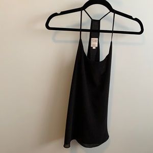 Black tank top